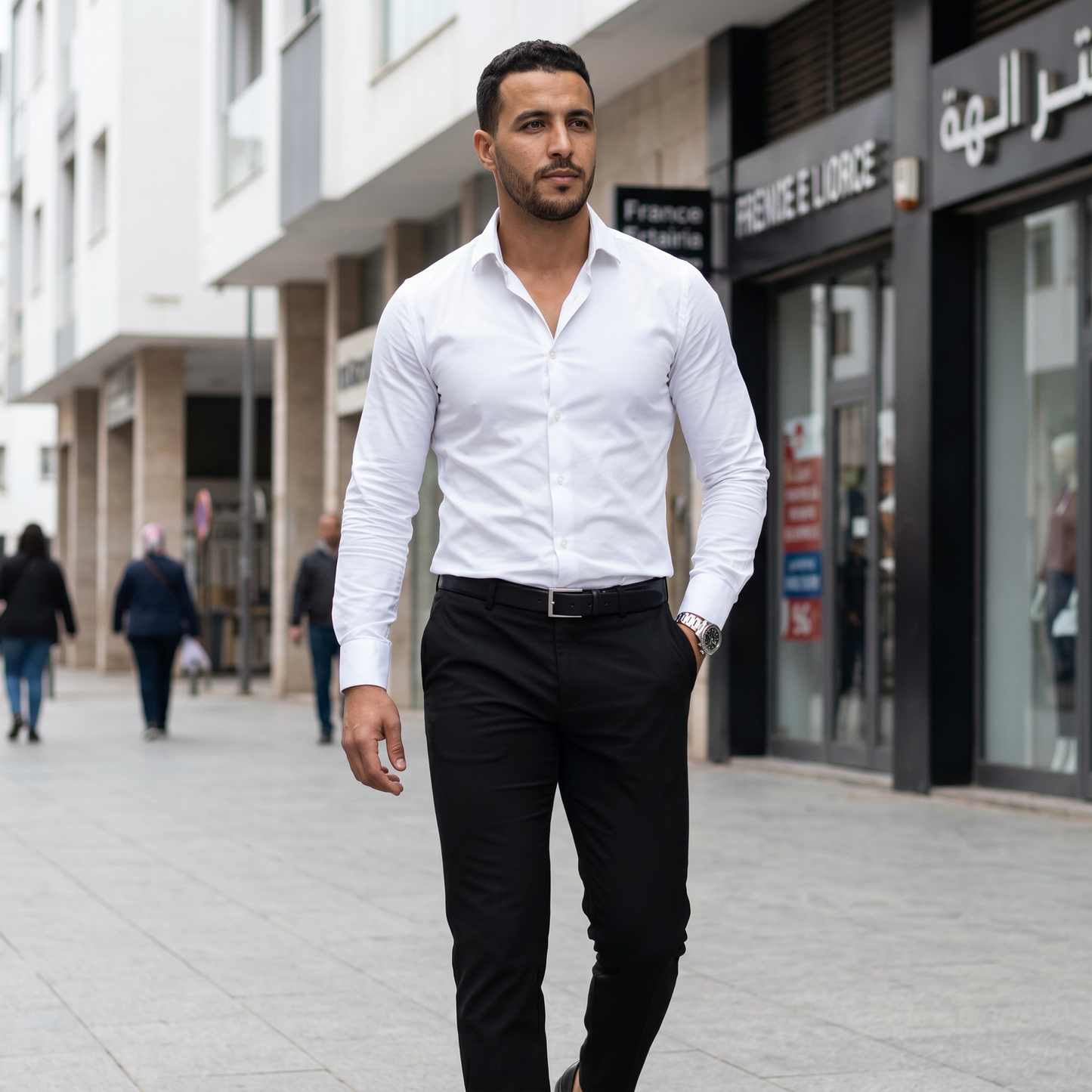 Chemise Homme Élégance Premium – Coupe Slim Fit