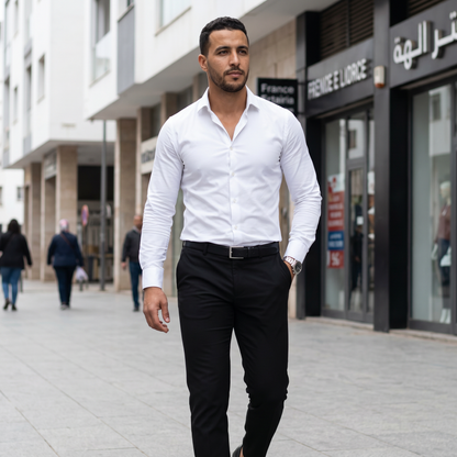 Chemise Homme Élégance Premium – Coupe Slim Fit